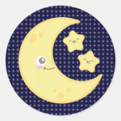 Kawaii Moon en Stars Stickers (Voorkant)