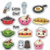 Kawaii Moppertje Kleine Chef Student Beloningsstic Sticker (Voorkant)