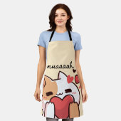 Kawaii Moppie Kat Mauh Schort (Gedragen)