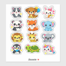 Kawaii Moppige Dieren Leerling Beloningsstickers