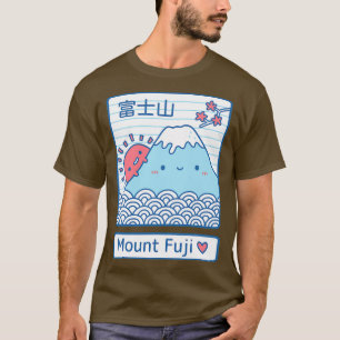 Kawaii Mount Fuji en Sun T-shirt