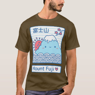 Kawaii Mount Fuji en Sun T-shirt
