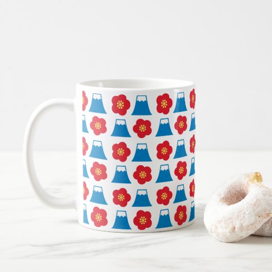 Kawaii Mt. Fuji Design Koffiemok (Met donut)