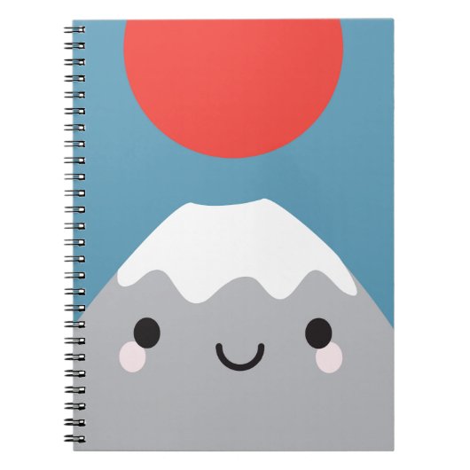 Kawaii Mt Fuji Notitieboek (Voorkant)