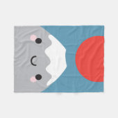 Kawaii Mt Fuji San Fleece Deken (Voorkant (Horizontaal))