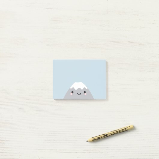 Kawaii Mt Fuji San Post-it® Notes (Op bureau)