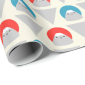 Kawaii Mt Fuji Stippen Cadeaupapier (Rol Hoek)