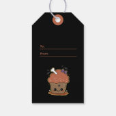 Kawaii Muffin Halloween Cadeaulabel (Achterkant)
