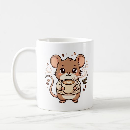 Kawaii Muis Mok Koffieliefhebber Cadeau (Links)
