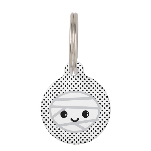 Kawaii Mummy Dog Label Huisdierpenning (Voorkant)