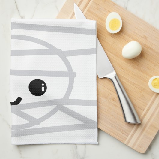 Kawaii Mummy Kitchen Towel Theedoek (Quarter Fold)
