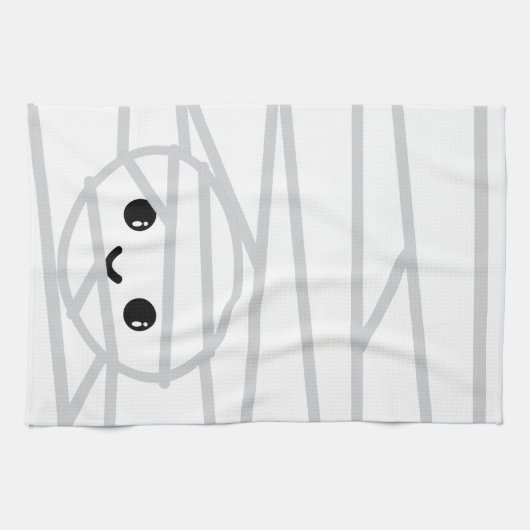 Kawaii Mummy Kitchen Towel Theedoek (Horizontaal)