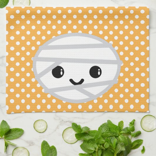 Kawaii Mummy Kitchen Towel Theedoek (Gevouwen)