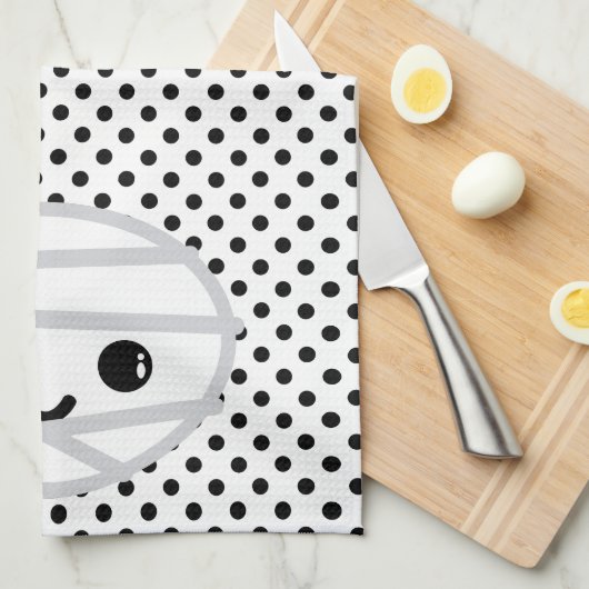 Kawaii Mummy Kitchen Towel Theedoek (Quarter Fold)