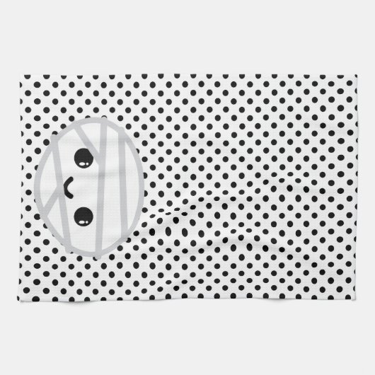 Kawaii Mummy Kitchen Towel Theedoek (Horizontaal)