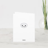 Kawaii Mummy Note Card Kaart (Achterkant)