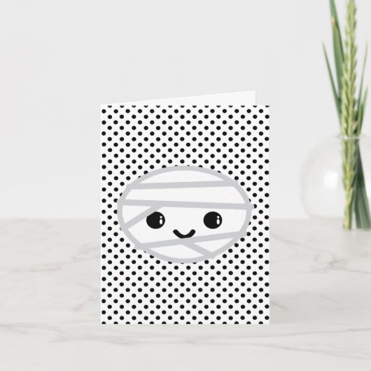 Kawaii Mummy Note Card Kaart (Voorkant)
