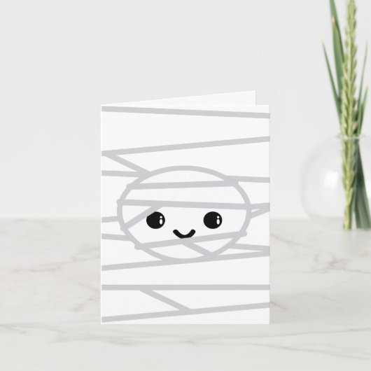 Kawaii Mummy Note Card Kaart (Voorkant)