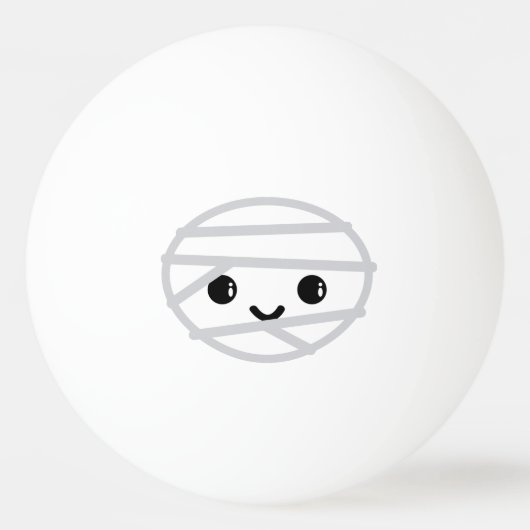 Kawaii Mummy Ping Pong Balls Pingpongbal (Achterkant)