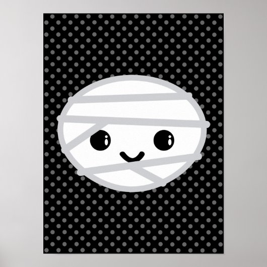 Kawaii Mummy Poster Print (Voorkant)