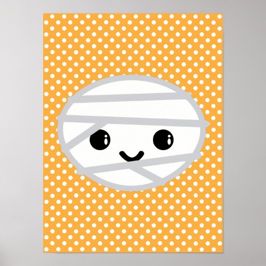 Kawaii Mummy Poster Print (Voorkant)