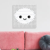 Kawaii Mummy Wrapped Canvas (Insitu (Woonkamer))