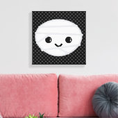 Kawaii Mummy Wrapped Canvas Afdruk (Insitu (Woonkamer))