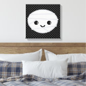 Kawaii Mummy Wrapped Canvas Afdruk (Insitu (Slaapkamer))