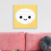 Kawaii Mummy Wrapped Canvas Afdruk (Insitu (Woonkamer))