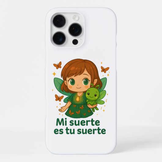 Kawaii Muse & Lucky Cricket – Fortune iPhone-hoesj iPhone Hoesje (Achterkant)