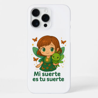 Kawaii Muse & Lucky Cricket – iPhone Hoesje met Ge iPhone 16 Pro Max Hoesje