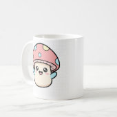 Kawaii Mushroom Buddy Koffiemok (Voorkant links)