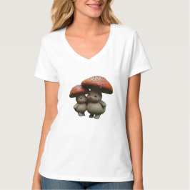 Kawaii Mushroom Familie T-shirt – Schattigee Boskn