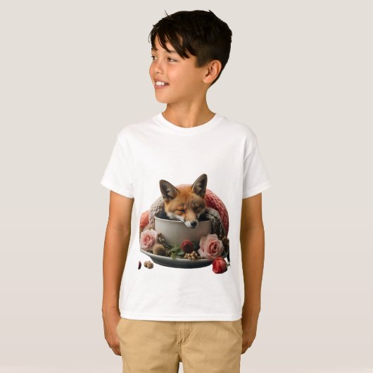 Kawaii Mushroom Familie T-shirt – Schattigee Boskn (Voorkant volledig)