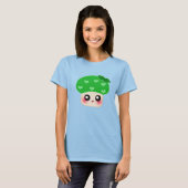 Kawaii Mushroom Green T-shirt (Voorkant volledig)