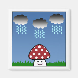 Kawaii Mushroom Magnet