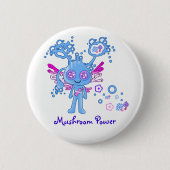 Kawaii Mushroom Power Button (Voorkant)