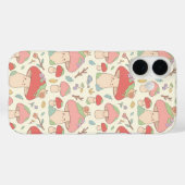 Kawaii Mushroom Snail Pattern Phone Case (Achterkant (horizontaal))