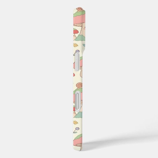Kawaii Mushroom Snail Pattern Phone Case (Achterkant / Rechts)