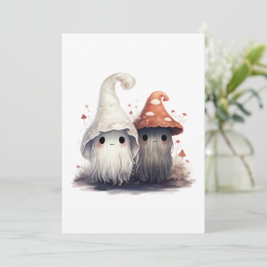 Kawaii Mushroom Trolls Kaart (Staand voorkant)