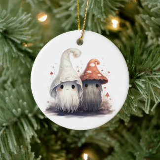 Kawaii Mushroom Trolls Keramisch Ornament