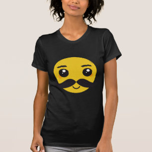 Kawaii Mustache Smiling T-shirt