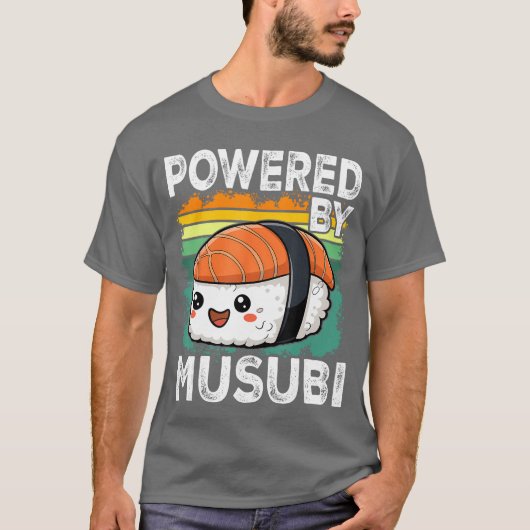 Kawaii Musubi retro grappig T-shirt (Voorkant)