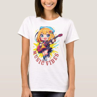 Kawaii muziekliefhebber t-shirt