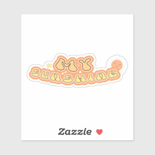 Kawaii My Sunshine Vinyl Sticker (Vel)