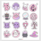 Kawaii Mystical Haunts Sticker Pack (Vel)