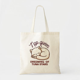 Kawaii Nap Queen Cat Dreaming Canvas tas