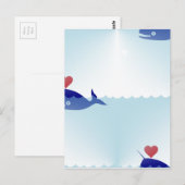 kawaii narwhal briefkaart (Voorkant / Achterkant)