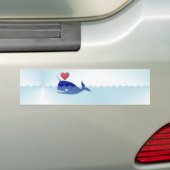 kawaii narwhal bumpersticker (Op auto)