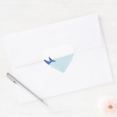 kawaii narwhal hart sticker (Envelop)
